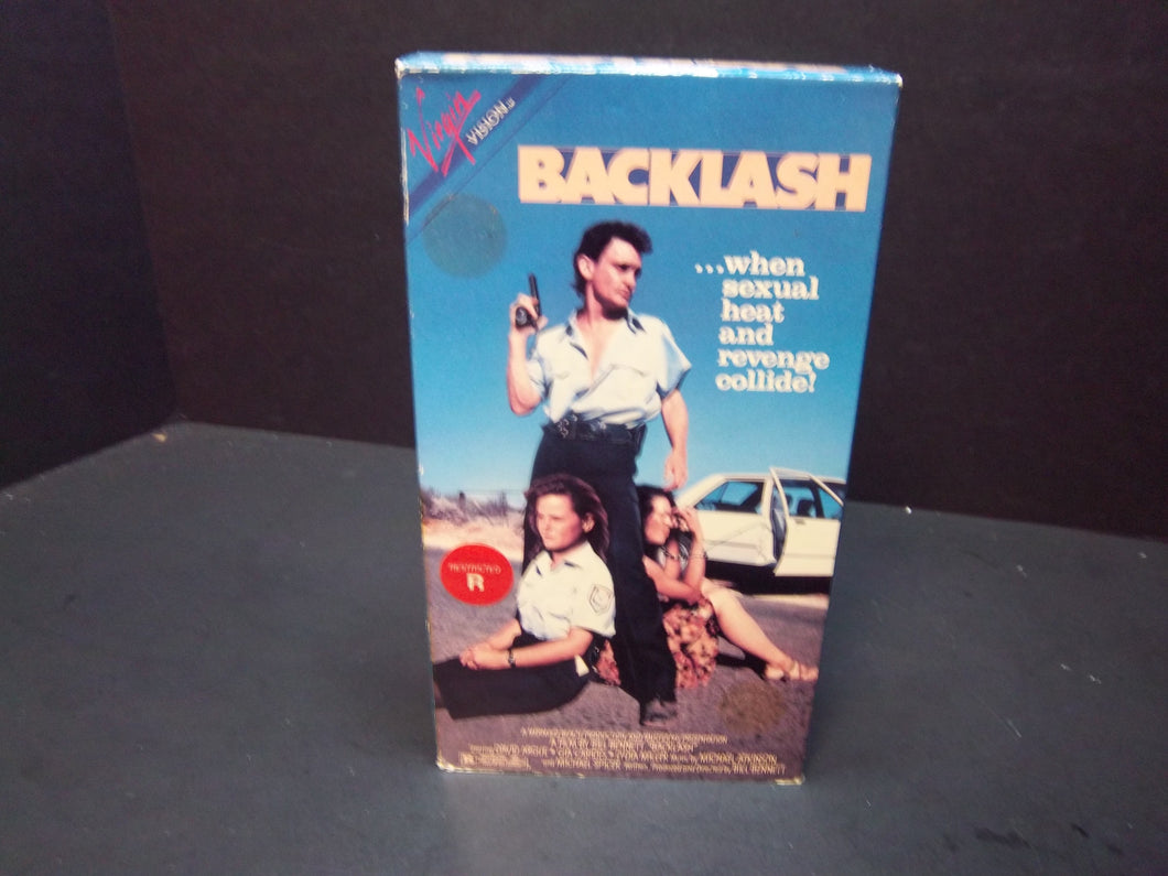 Backlash (1988 VHS) David Argue, Gia Carides, Lydia Miller - Free US Shipping!