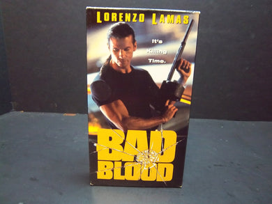 Bad Blood (1995 VHS) Lorenzo Lamas, Frankie Thorn, Hank Cheyne - Free US Ship!