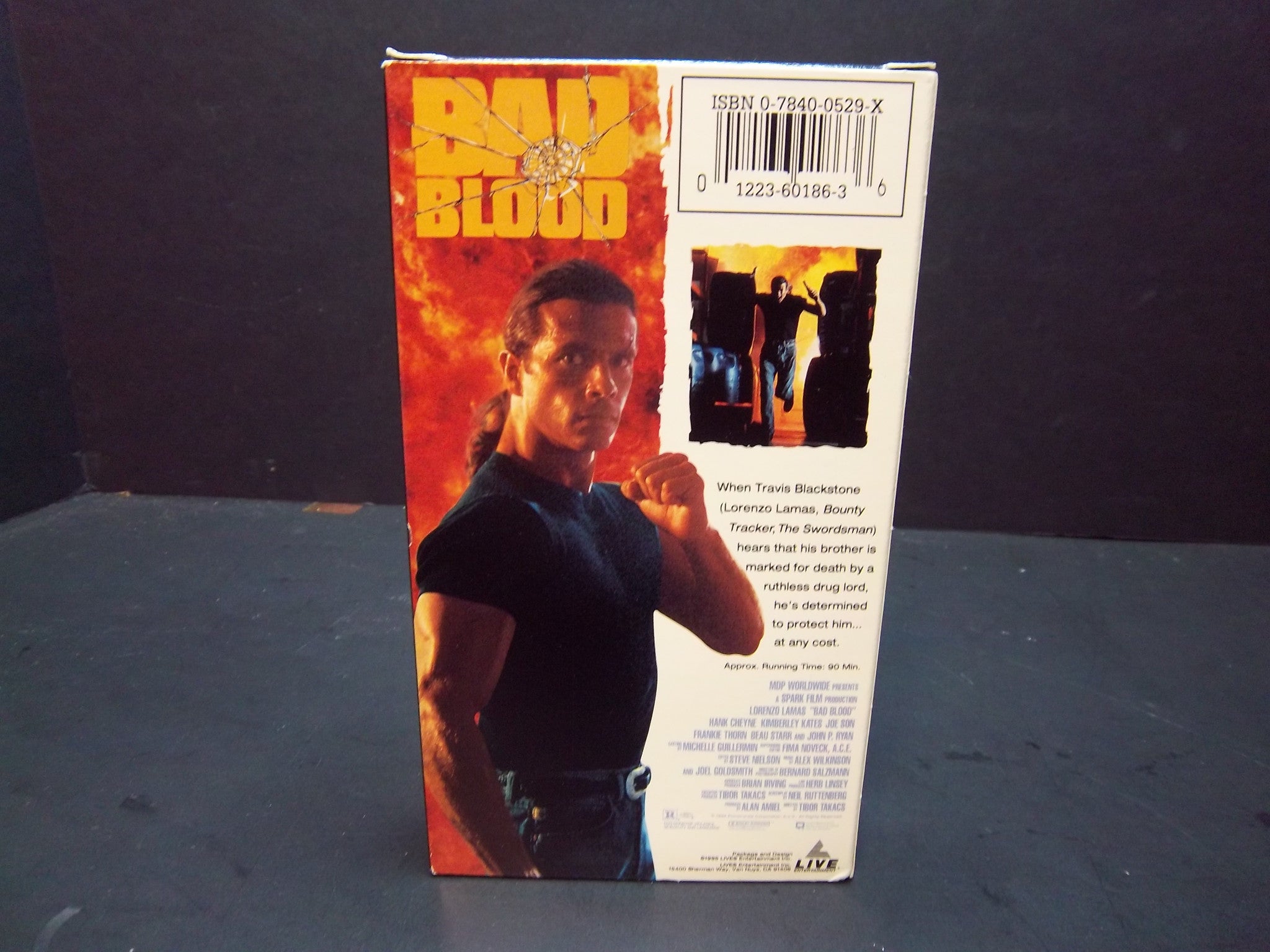 Bad Blood (1995 VHS) Lorenzo Lamas, Frankie Thorn, Hank Cheyne