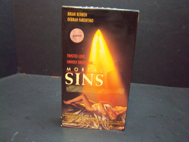 Mortal Sins (1990 VHS) James Saito, Brian Benben, Ginger Donelson - Free US Ship