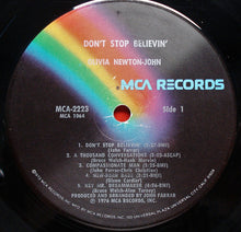 Load image into Gallery viewer, Olivia Newton-John : Don't Stop Believin' (LP, Album, Glo)