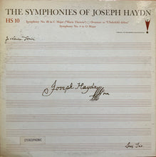 Load image into Gallery viewer, Joseph Haydn : The Symphonies Of Joseph Haydn Symphony No. 48 In C Major ("Maria Theresia"), Overture To "L'Indfedeltà Delusa" Symphony No. 4 In D Major (LP)