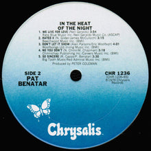 Load image into Gallery viewer, Pat Benatar : In The Heat Of The Night (LP, Album, San)