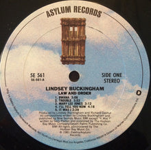 Load image into Gallery viewer, Lindsey Buckingham : Law And Order (LP, Album, Club, Ter)