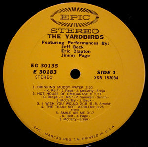 The Yardbirds : Featuring Performances By: Jeff Beck Eric Clapton Jimmy Page (2xLP, Album, Comp, San)