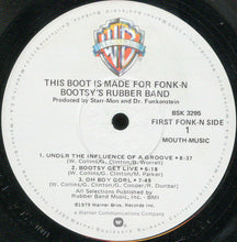 Load image into Gallery viewer, Bootsy&#39;s Rubber Band : This Boot Is Made For Fonk-n (LP, Album, Win)