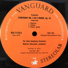 Load image into Gallery viewer, Sergei Prokofiev, Utah Symphony Orchestra, Maurice de Abravanel : Symphony No. 3 In C Minor / Suite From The Ballet Pas D'Acier (LP)