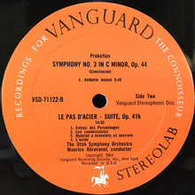Load image into Gallery viewer, Sergei Prokofiev, Utah Symphony Orchestra, Maurice de Abravanel : Symphony No. 3 In C Minor / Suite From The Ballet Pas D'Acier (LP)