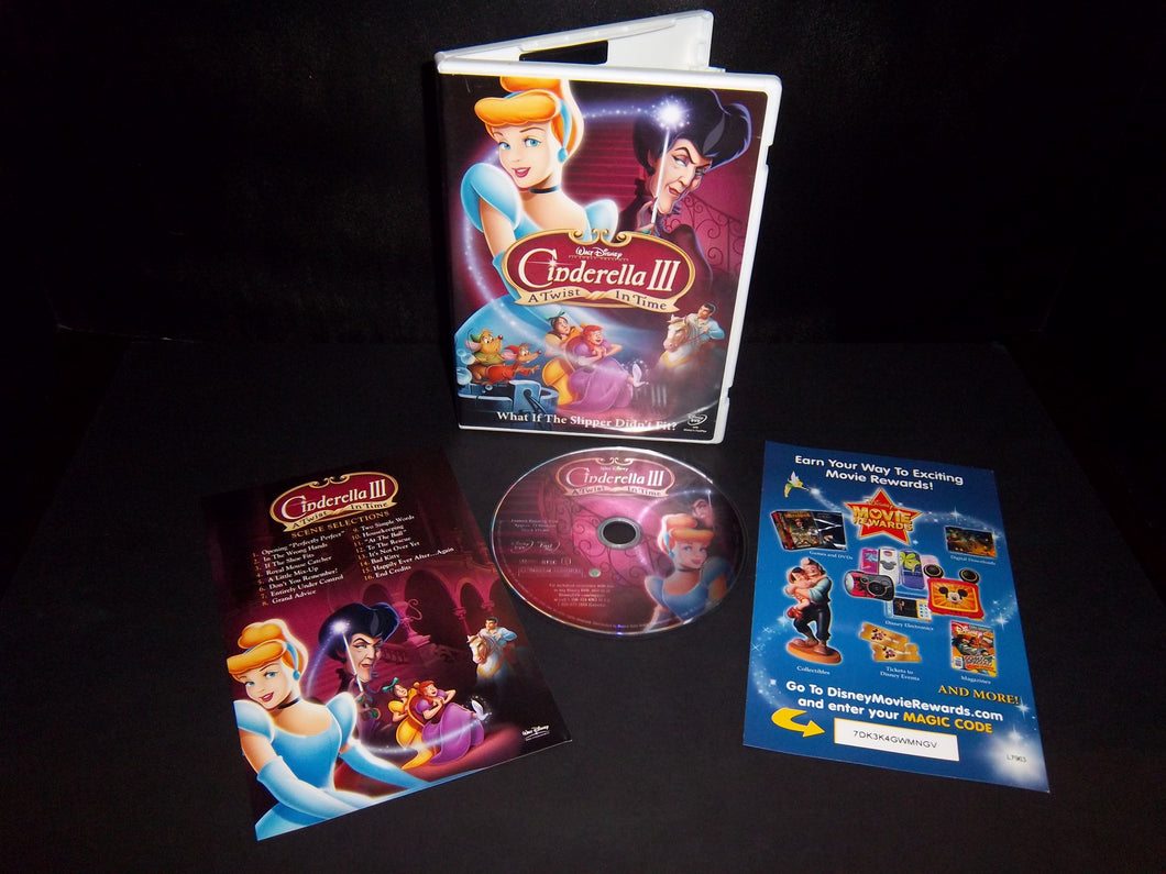 Walt Disney - Cinderella III A Twist In Time - Original Authentic Disney DVD