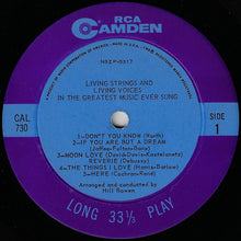 Load image into Gallery viewer, Living Strings / Living Voices : Living Strings And Living Voices In The Greatest Music Ever Sung (LP, Mono)