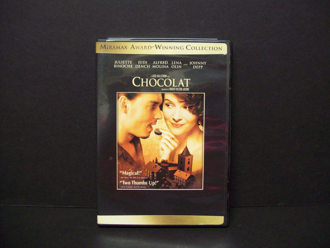 Chocolat - DVD - Johnny Depp - Juliette Binoche - Judi Dench NEAR MINT!