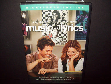 Music and Lyrics - DVD - Hugh Grant - Drew Barrymore - MINT!