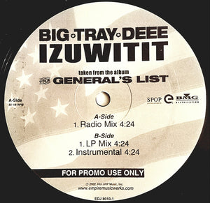 Big Tray Deee* : Izuwitit (12", Promo)