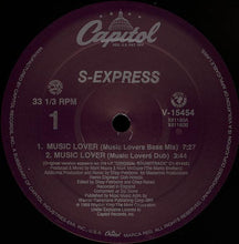 Load image into Gallery viewer, S&#39;Express : Music Lover (12&quot;, Single)
