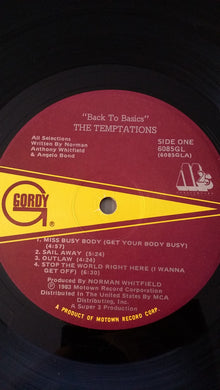 The Temptations : Back To Basics (LP, Album)