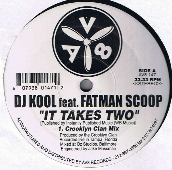 DJ Kool Feat. Fatman Scoop : It Takes Two (12