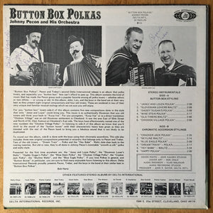 Johnny Pecon And His Orchestra : Button Box Polkas (LP)