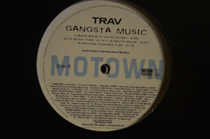 Trav : Gangsta Music (2xLP, Album, Promo)