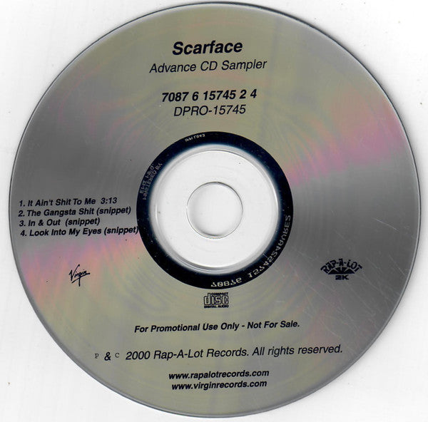 Scarface (3) : Advance CD Sampler (CD, Promo, Smplr)