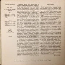 Load image into Gallery viewer, Edwin Fischer / Johann Sebastian Bach : VI - Le Clavier Bien Tempéré Livre II ; Préludes Et Fugues Nos 35 A 44 (LP, Mono)