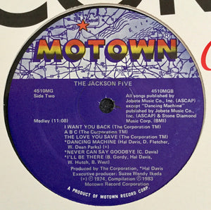 The Temptations With Four Tops / The Jackson Five* : Medley (12", Single, Sup)