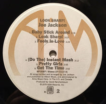 Load image into Gallery viewer, Joe Jackson : Look Sharp! (LP, Album, RE, R -)