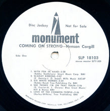 Load image into Gallery viewer, Henson Cargill : Coming On Strong (LP, Album, Pro)
