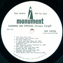 Load image into Gallery viewer, Henson Cargill : Coming On Strong (LP, Album, Pro)