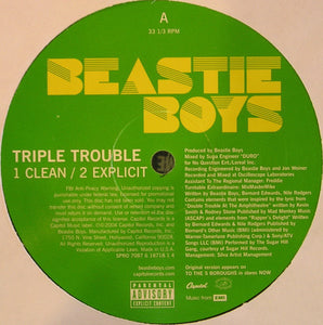 Beastie Boys : Triple Trouble (12", Promo)