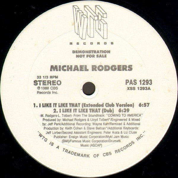 Michael Rodgers : I Like It Like That (12