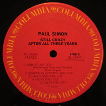 Load image into Gallery viewer, Paul Simon : Still Crazy After All These Years (LP, Album, Pit)