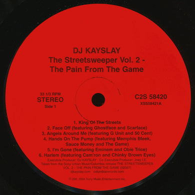 DJ Kay Slay : The Streetsweeper Vol. 2: The Pain From The Game (2xLP, Album, Promo, Cle)