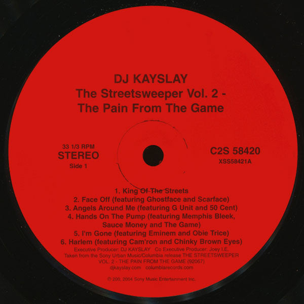 DJ Kay Slay : The Streetsweeper Vol. 2: The Pain From The Game (2xLP, Album, Promo, Cle)
