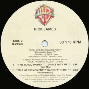 Rick James : This Magic Moment / Dance With Me (12", Maxi)