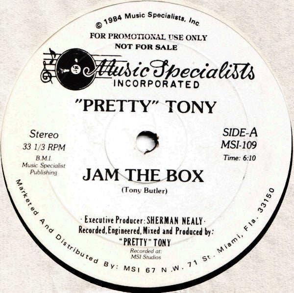 Pretty Tony : Jam The Box (12