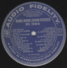 Load image into Gallery viewer, Unknown Artist : Home Movie Sound Effects (LP)
