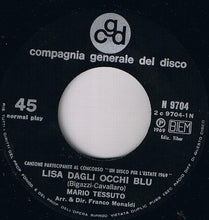 Load image into Gallery viewer, Mario Tessuto : Lisa Dagli Occhi Blu (7", Single)