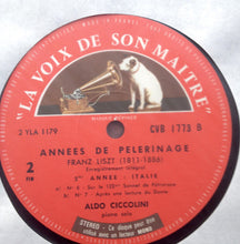 Load image into Gallery viewer, Franz Liszt, Aldo Ciccolini : Années De Pèlerinage II (LP, RE, Sem)