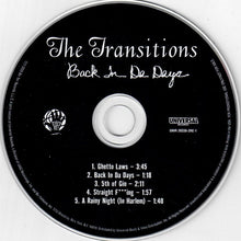 Load image into Gallery viewer, The Transitions : Back In Da Days (CD Sampler) (CD, Promo, Smplr)