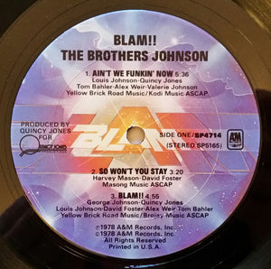 Brothers Johnson : Blam!! (LP, Album, Pit)