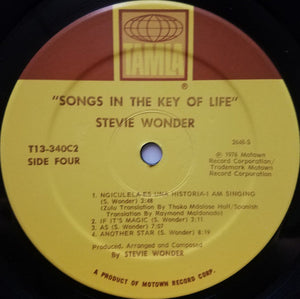 Stevie Wonder : Songs In The Key Of Life (2xLP, Sou + 7", EP, PRC + Album, Gat)