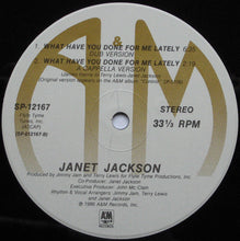 Load image into Gallery viewer, Janet Jackson : What Have You Done For Me Lately (12&quot;, Single, RCA)