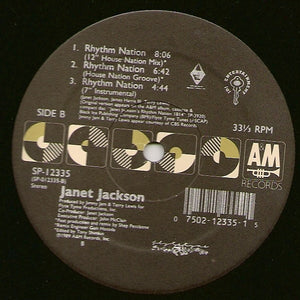 Janet Jackson : Rhythm Nation (12", Single)