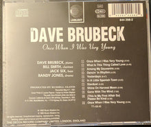Load image into Gallery viewer, Dave Brubeck : Once When I Was Very Young (CD, Album)