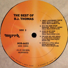 Load image into Gallery viewer, B.J. Thomas : The Best Of B.J. Thomas (LP, Comp)