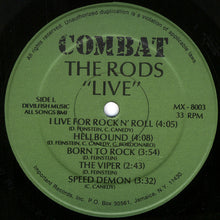 Load image into Gallery viewer, The Rods : Live (LP)