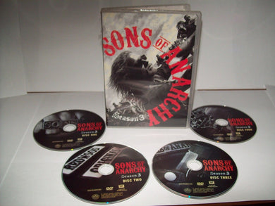 Sons of Anarchy Season Three / DVD Set / Charlie Hunnam Katey Sagal Ron Perlman