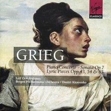 Load image into Gallery viewer, Grieg*, Leif Ove Andsnes, Bergen Philharmonic Orchestra*, Dmitri Kitayenko* : Piano Concerto - Sonata Op. 7 - Lyric Pieces Opp. 43, 54 &amp; 65 (2xCD, Comp, RE)