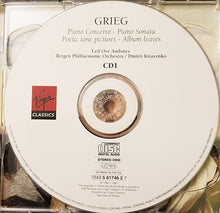 Load image into Gallery viewer, Grieg*, Leif Ove Andsnes, Bergen Philharmonic Orchestra*, Dmitri Kitayenko* : Piano Concerto - Sonata Op. 7 - Lyric Pieces Opp. 43, 54 &amp; 65 (2xCD, Comp, RE)