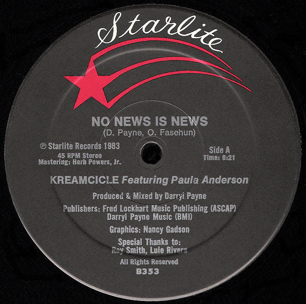 Kreamcicle Featuring Paula Anderson : No News Is News (12